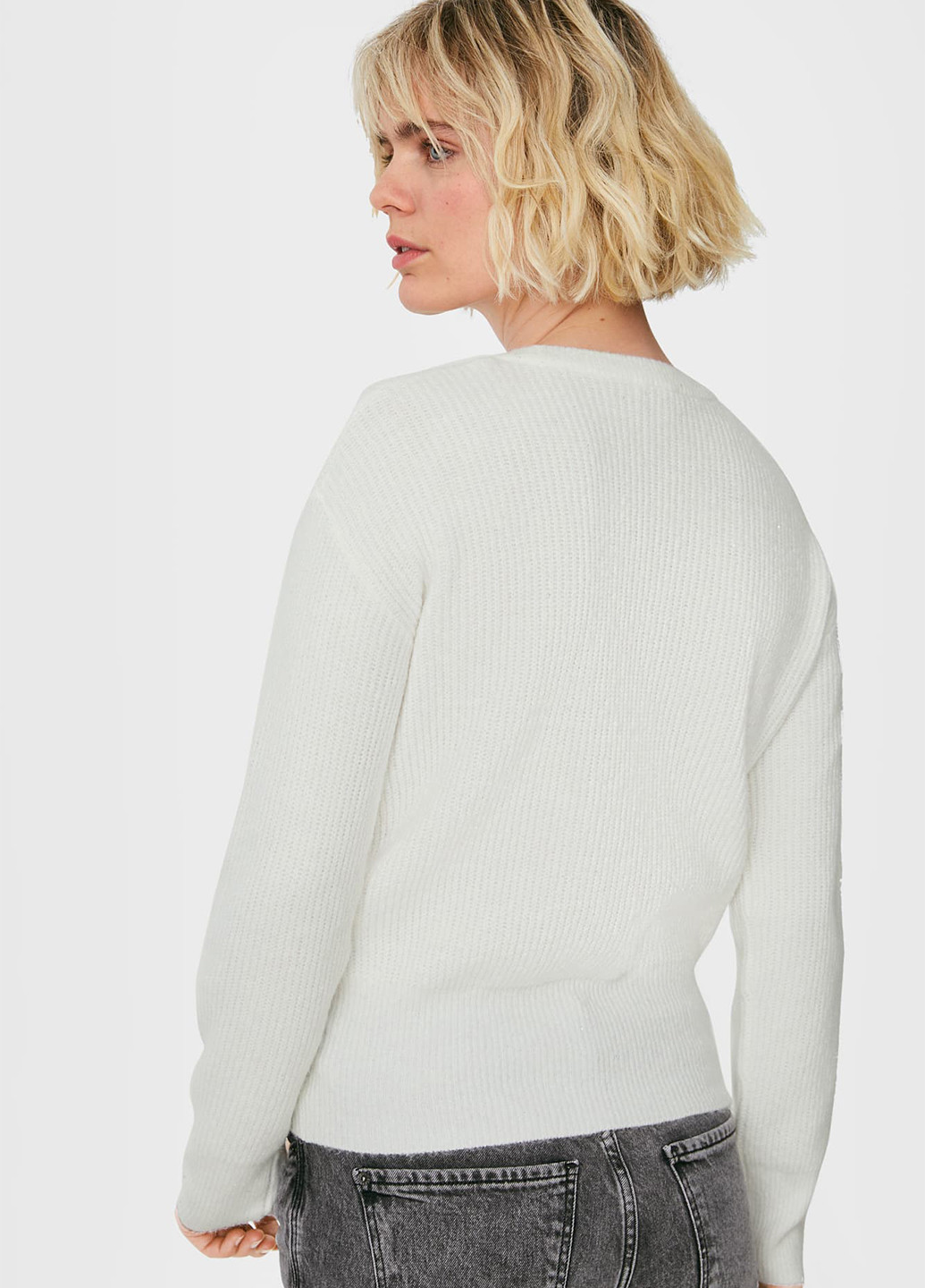 Білий зимовий светр джемпер C&A