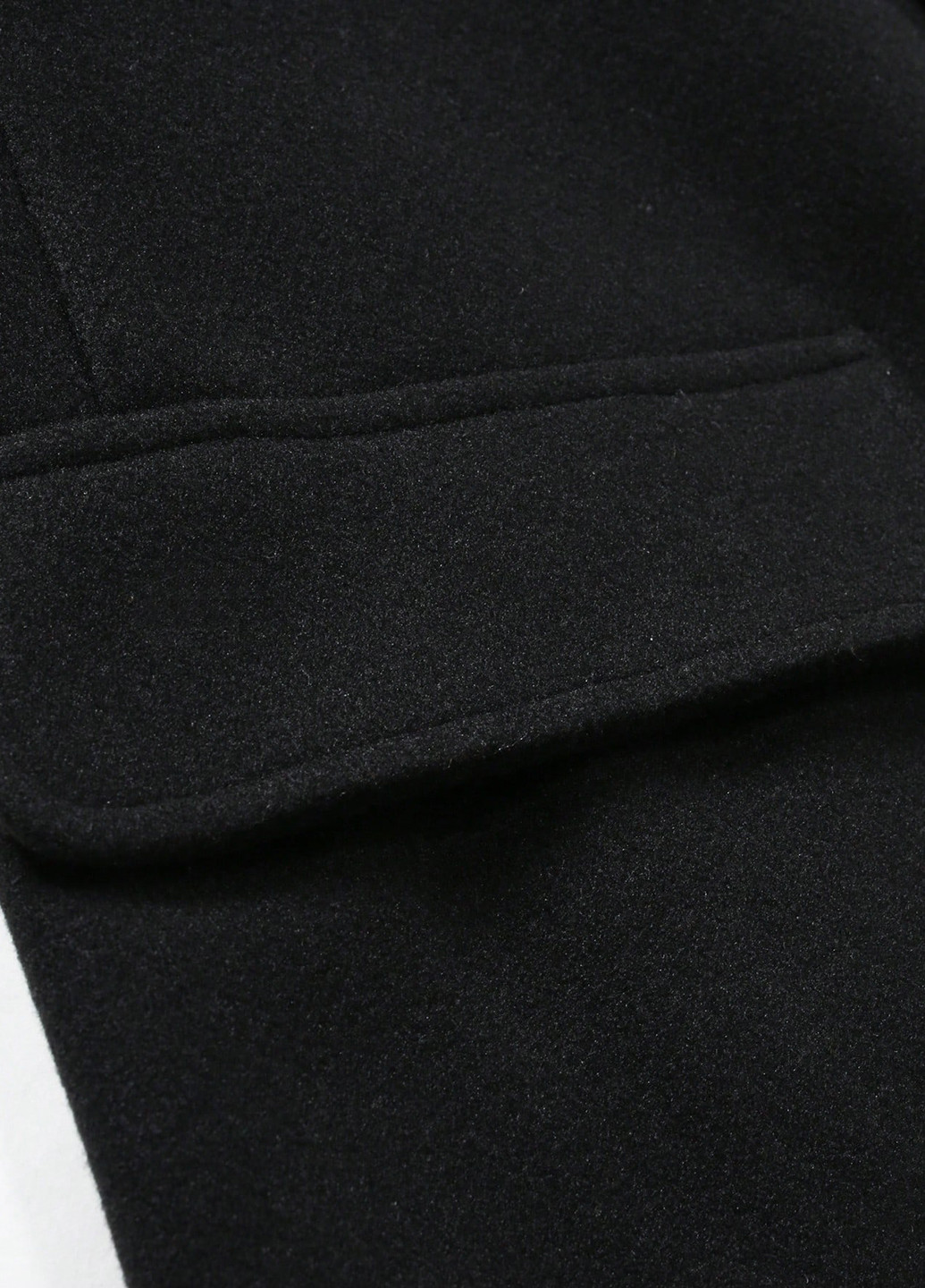 Чорне демісезонне Пальто однобортне SHEIN