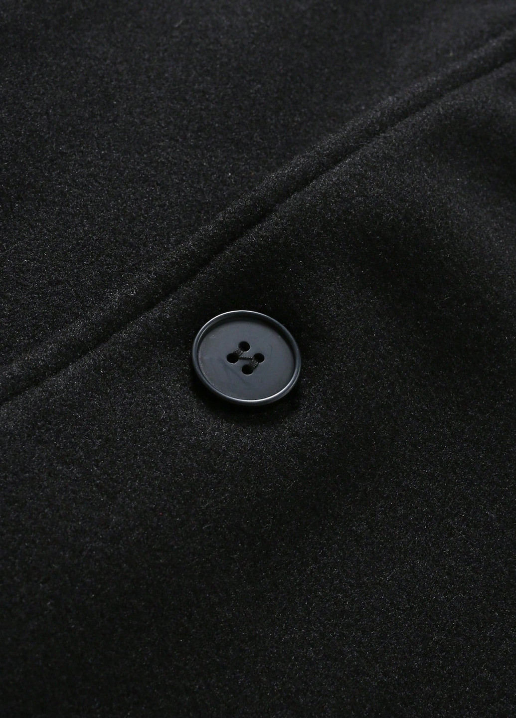 Чорне демісезонне Пальто однобортне SHEIN