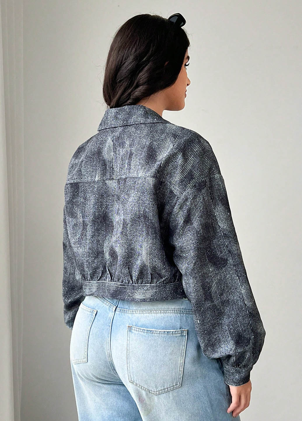 Серая демисезонная куртка SHEIN