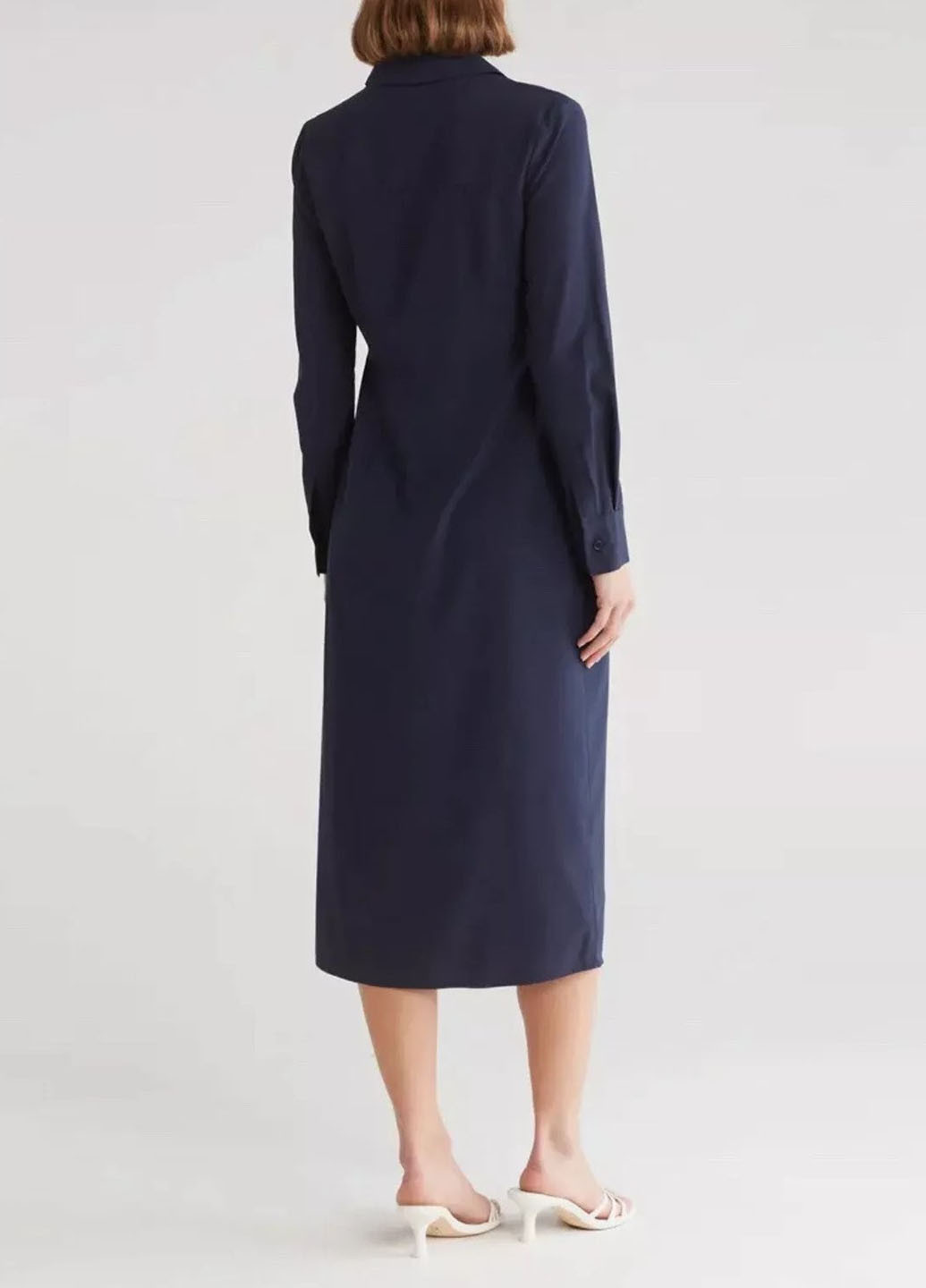 Темно-синя кежуал сукня сукня-сорочка DKNY однотонна