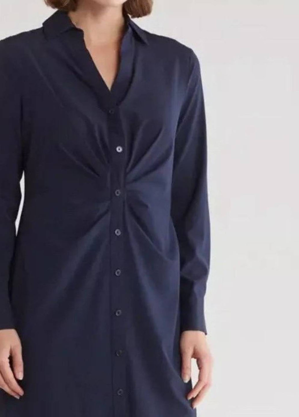 Темно-синя кежуал сукня сукня-сорочка DKNY однотонна