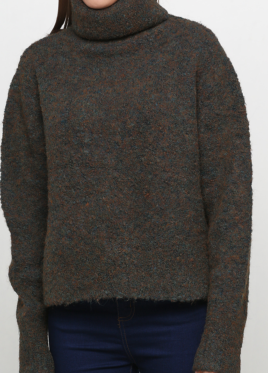 Оливковый демисезонный свитер Nyden by H&M