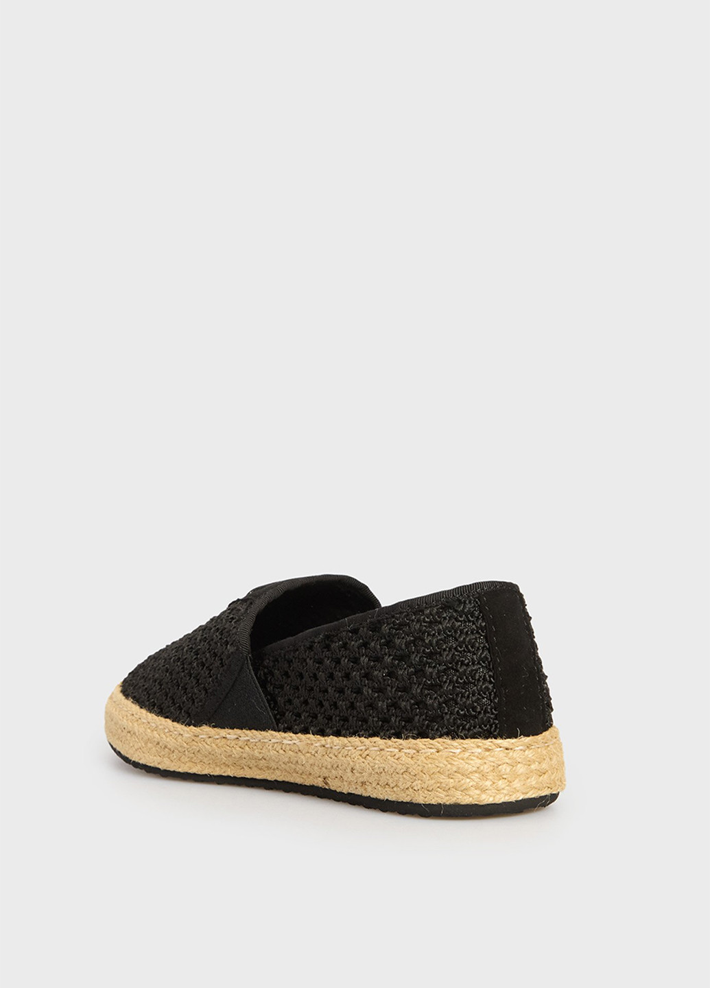 Чёрные эспадрильи Gant однотонный джут, логотип (345753979)