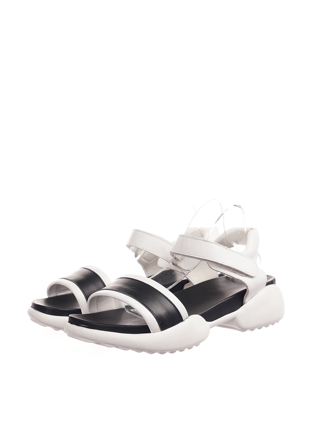 Черно-белые босоножки Viscala на липучке