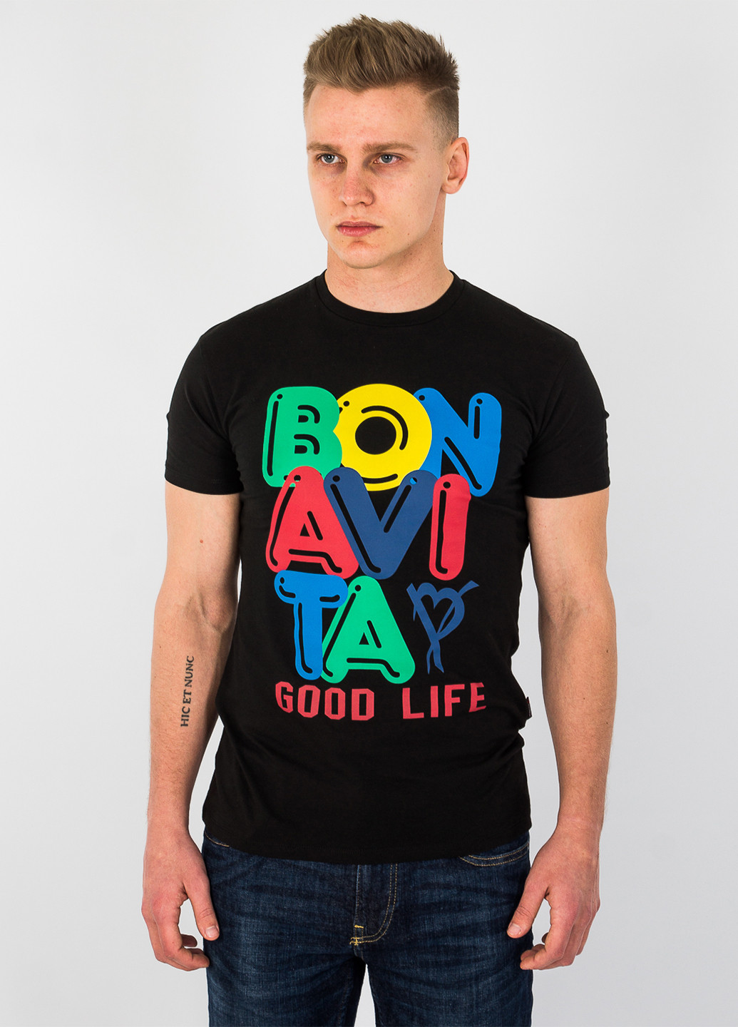 Черная футболка Bonavita