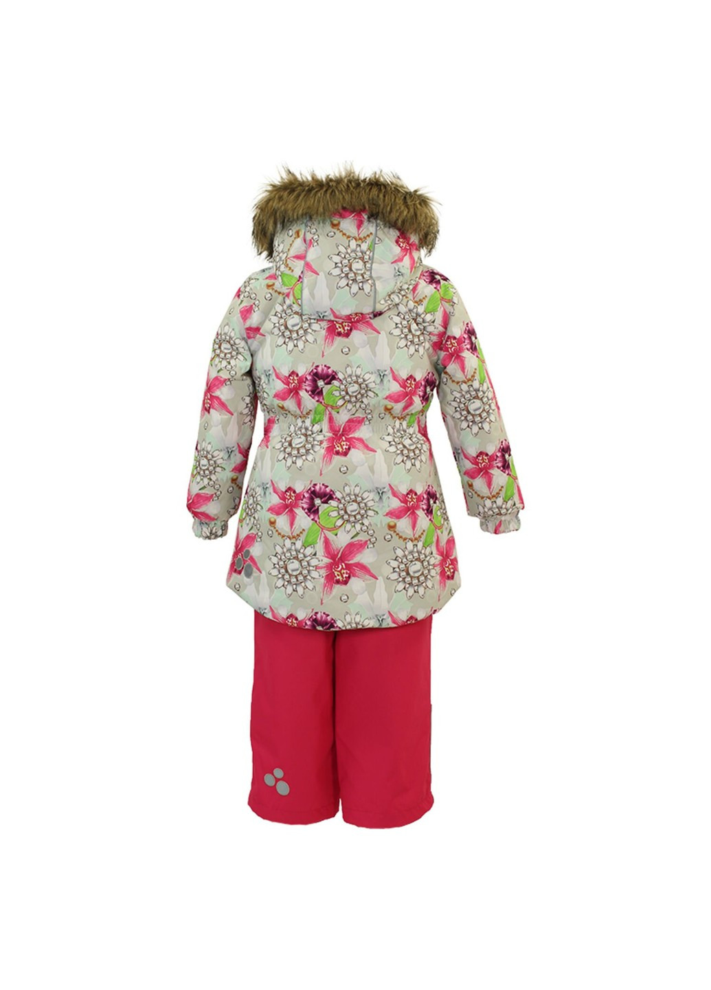 Белый зимний комплект зимний (куртка + полукомбинезон) renely Huppa