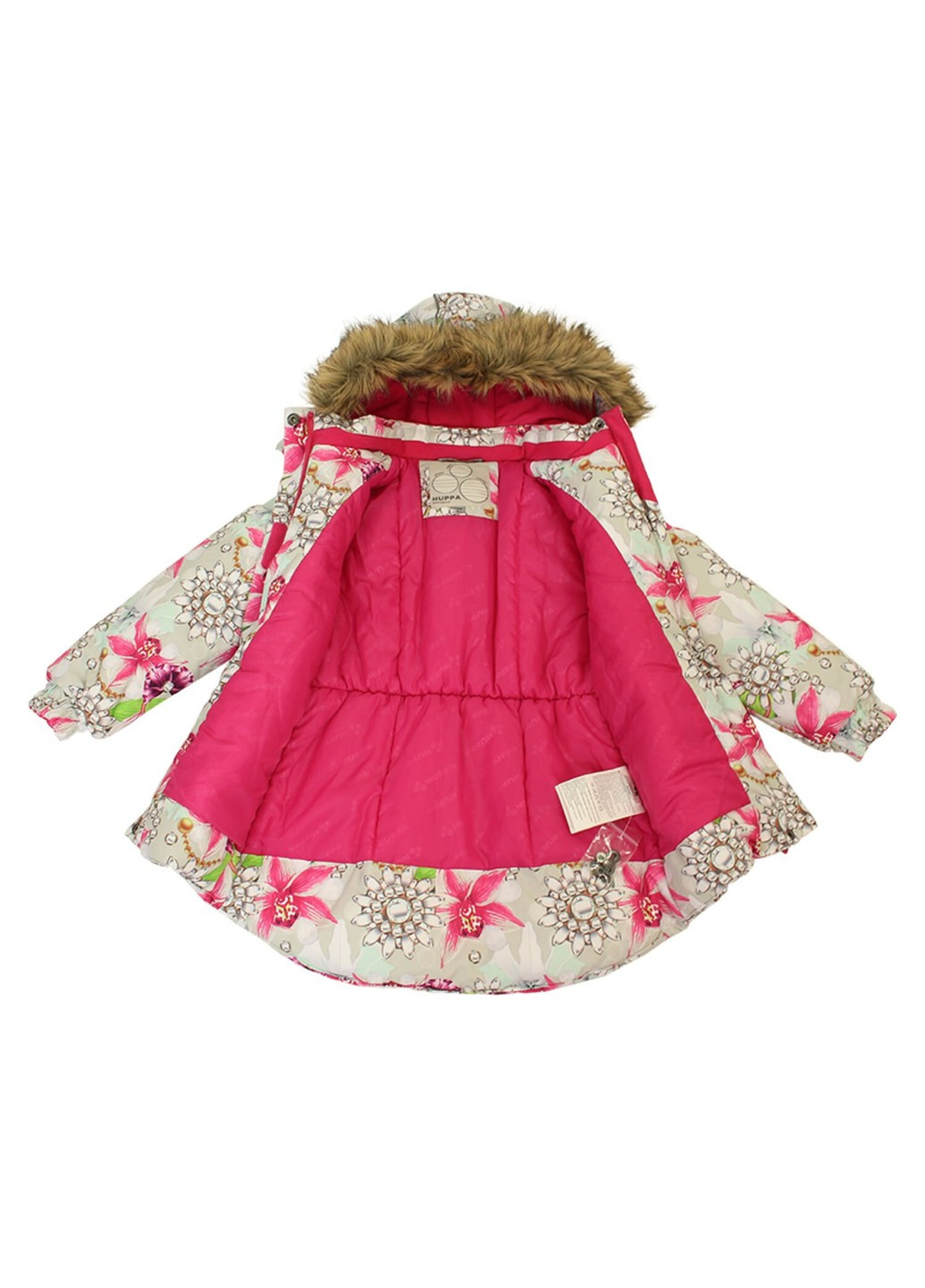 Белый зимний комплект зимний (куртка + полукомбинезон) renely Huppa