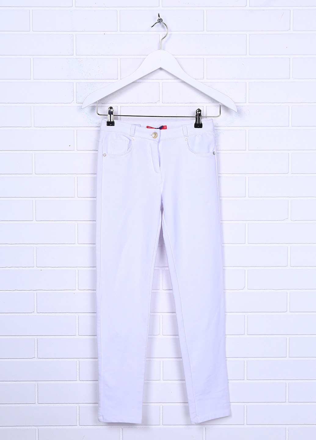 Белые кэжуал демисезонные зауженные брюки Silvian Heach