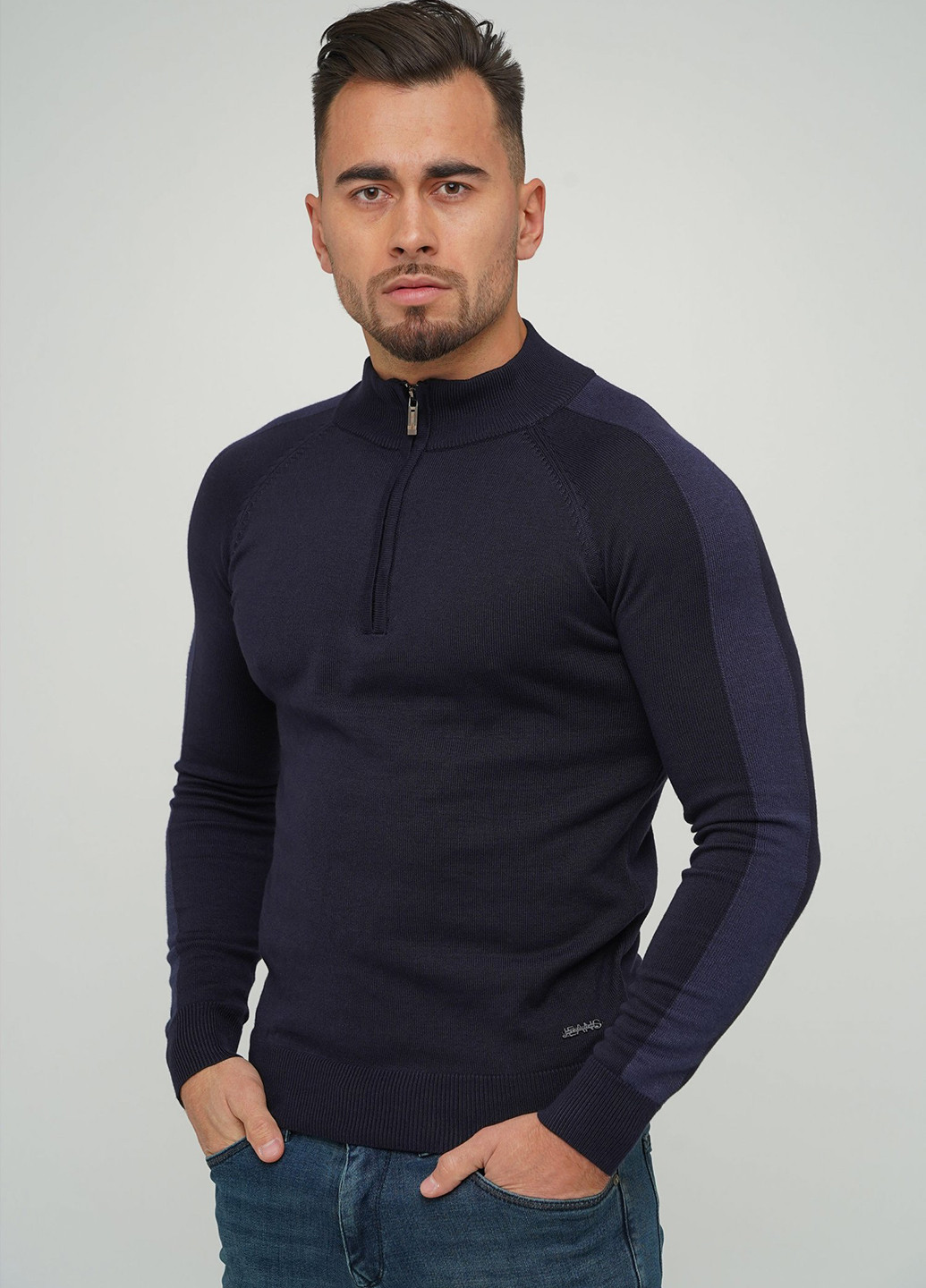 Темно-синий демисезонный свитер Trend Collection