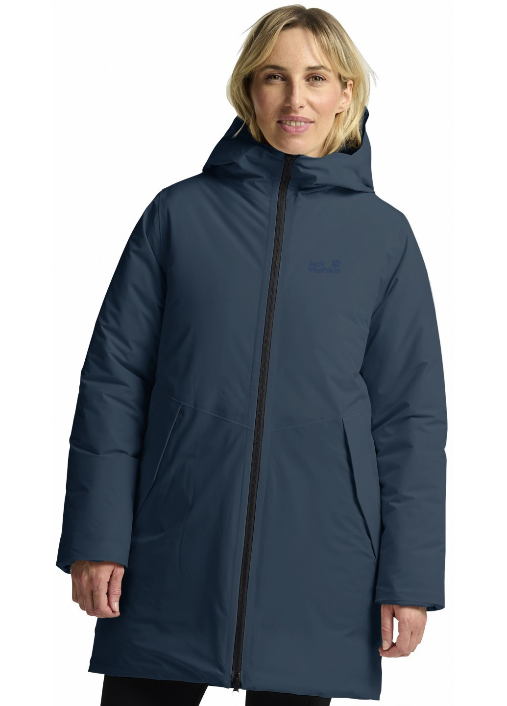 Темно-синяя зимняя куртка Jack Wolfskin FROST HAVEN JKT W