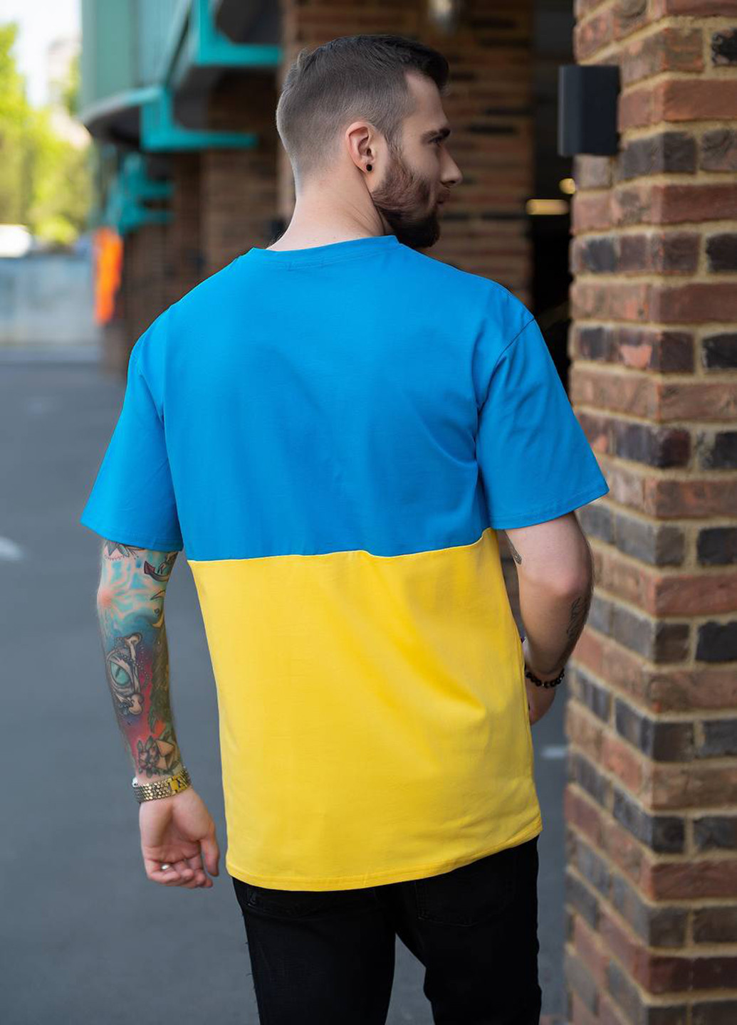 Синьо-жовта футболка Elfberg