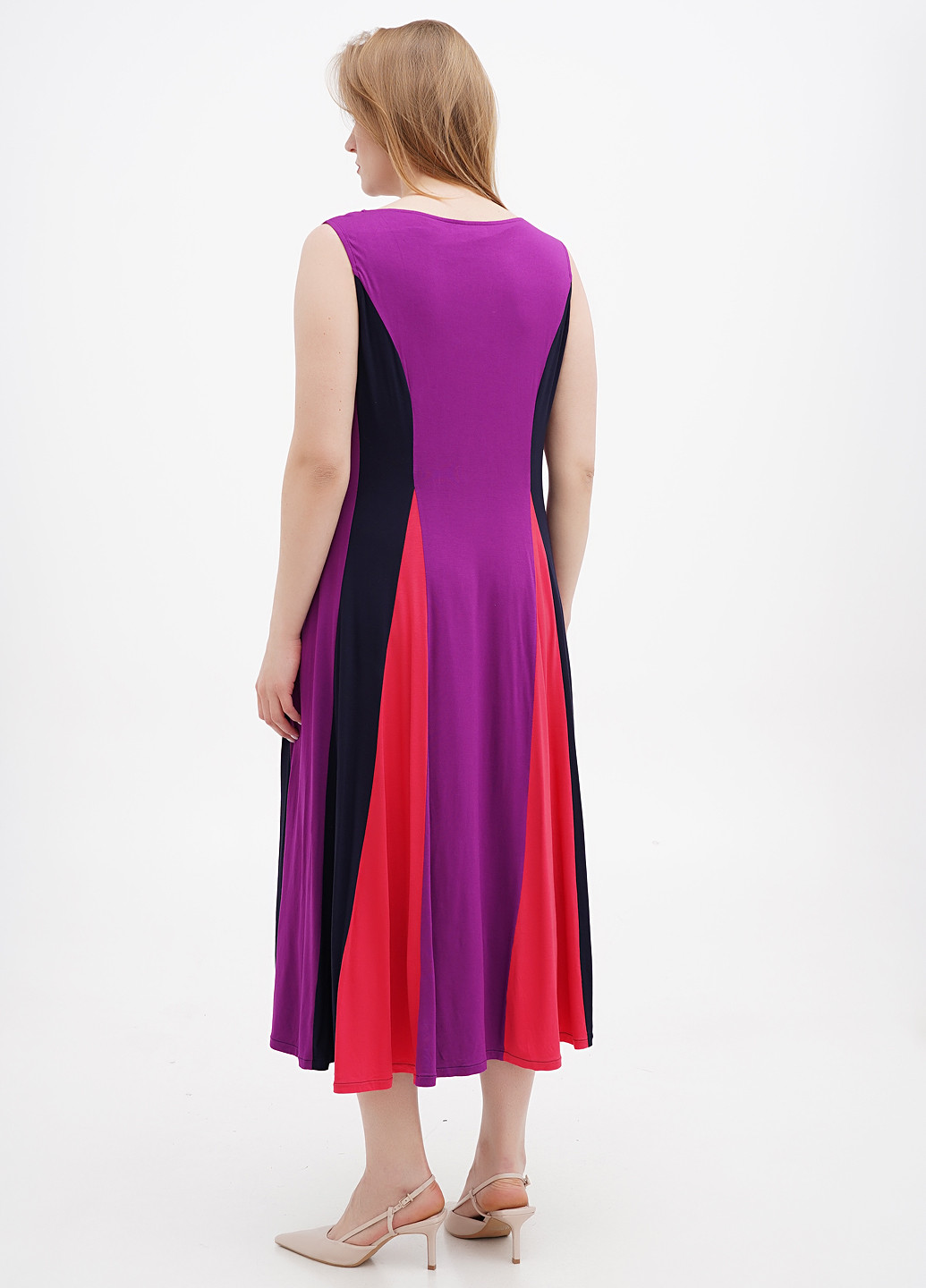 Комбинированное кэжуал платье Boden однотонное