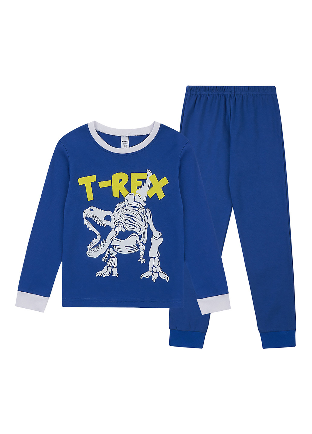 Синяя всесезон пижама (лонгслив, брюки) лонгслив + брюки Garnamama