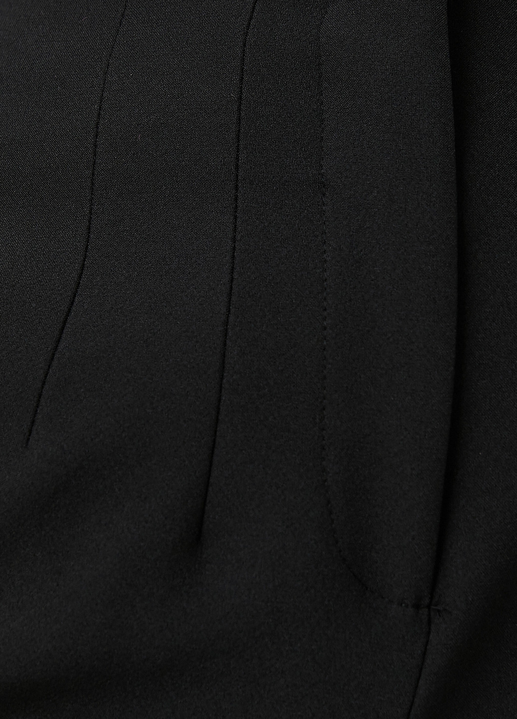 Черные классические демисезонные укороченные брюки KOTON