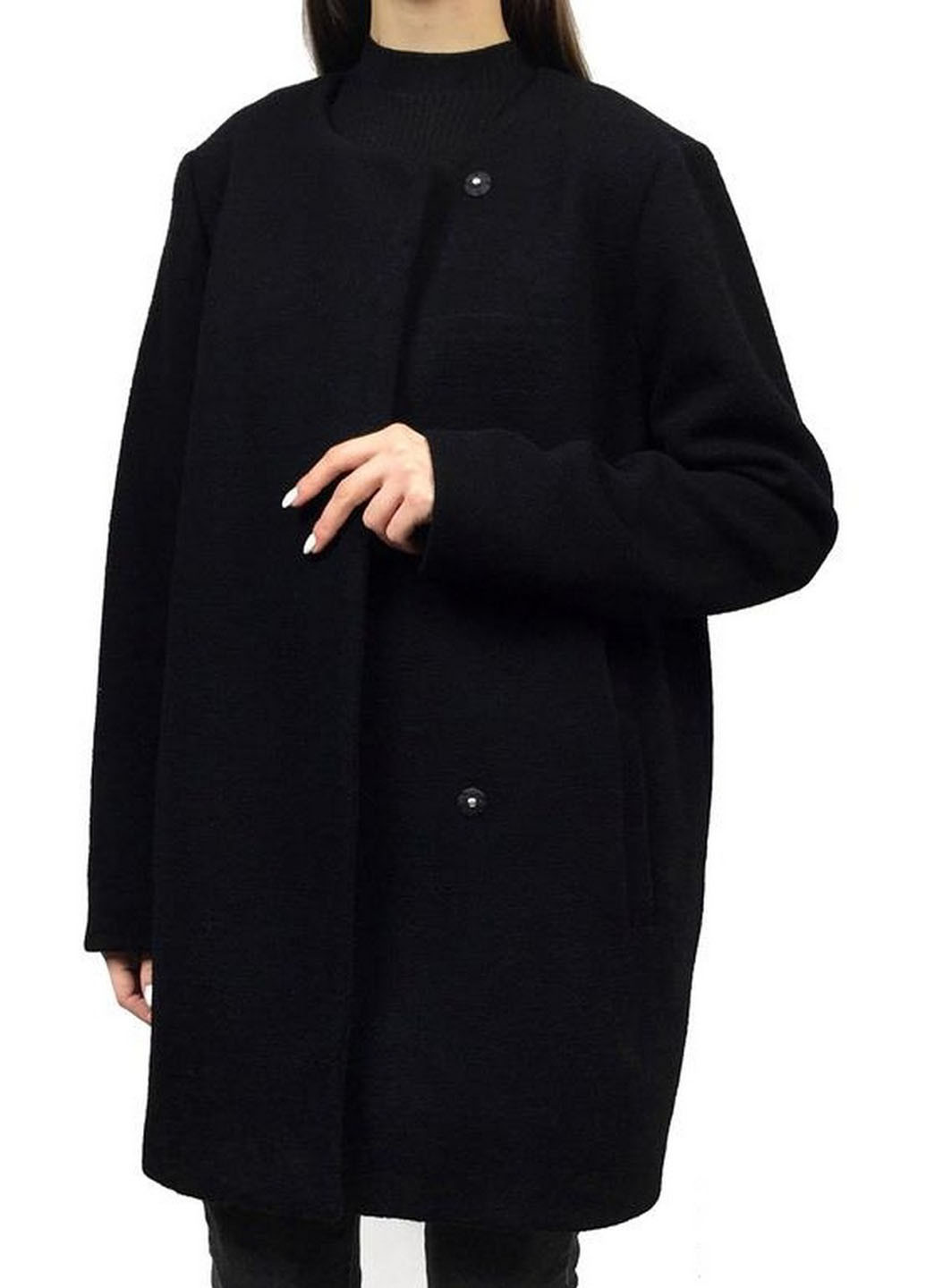Черное демисезонное Пальто оверсайз Monki