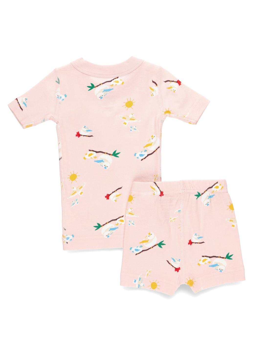 Пудровий літній костюм (футболка, шорти) The Moon & Back