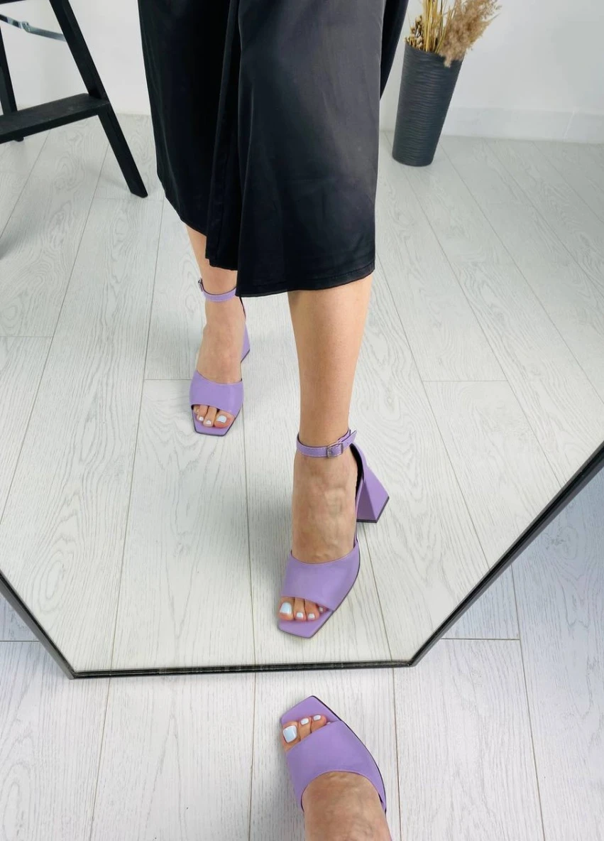 Лиловые босоножки shoesband Brand без застежки