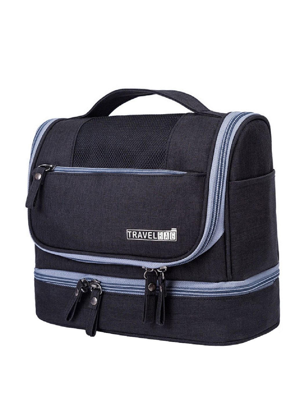 Складной дорожный органайзер для косметики и средств личной гигиены компактная сумка косметичка (0923415) Черный Unbranded (253596865)