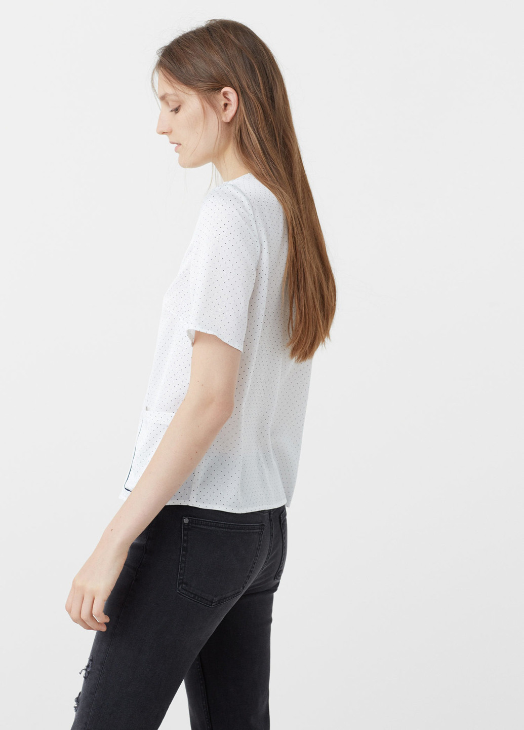 Біла блуза Mango