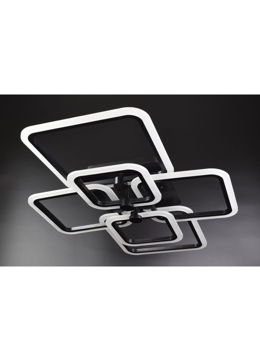 Люстра потолочная LED с пультом A2503/2+2+2-bk Черный 12х59х80 см. Sunnysky (253528222)