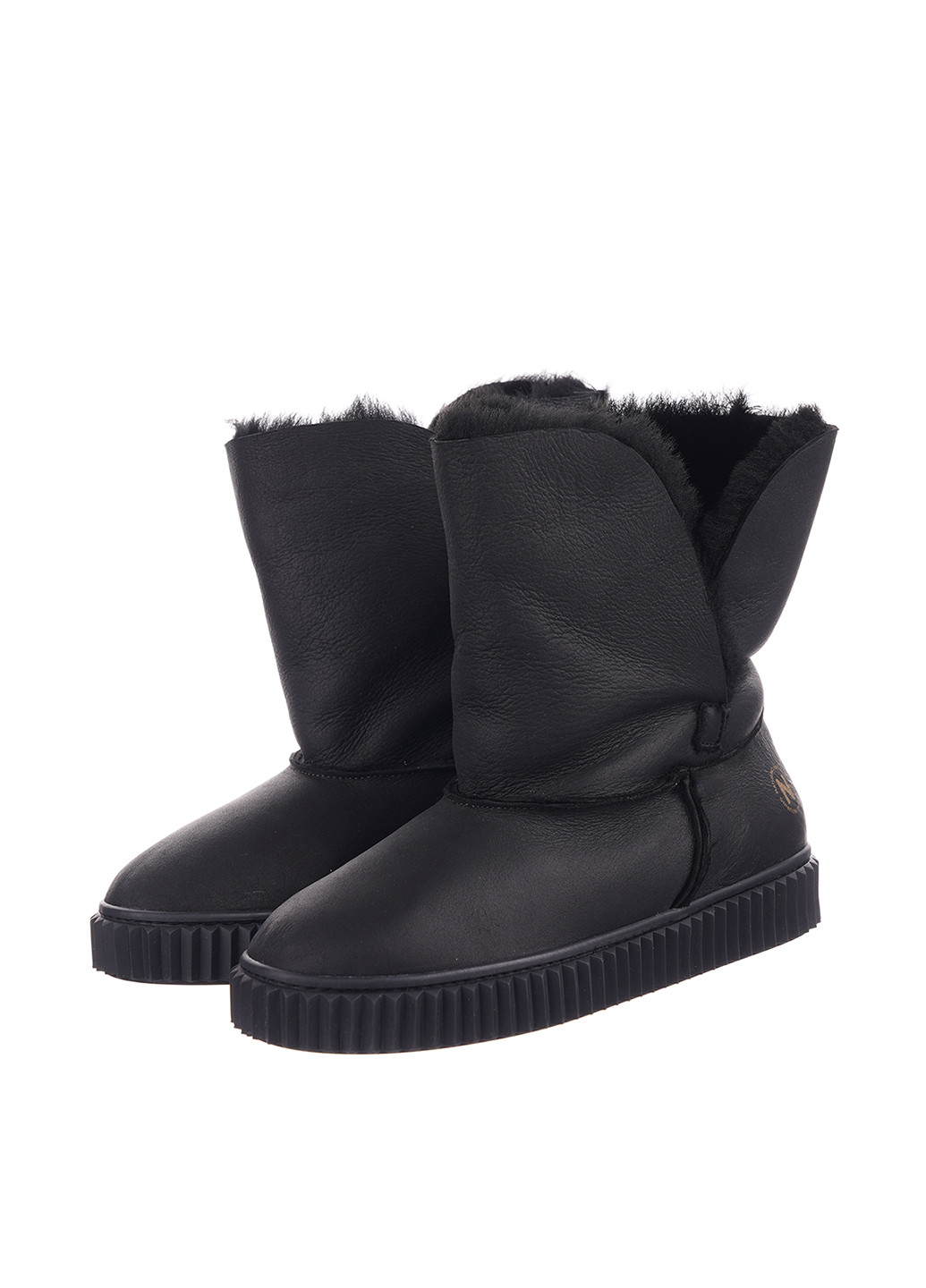 Черные зимние полусапоги Naturino