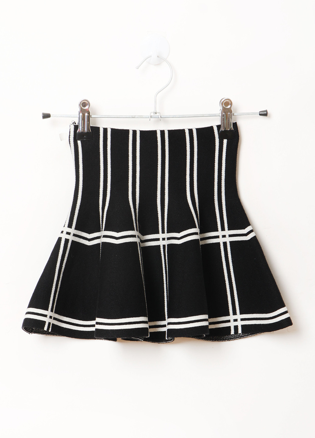 Черно-белая кэжуал юбка Mtp а-силуэта (трапеция)