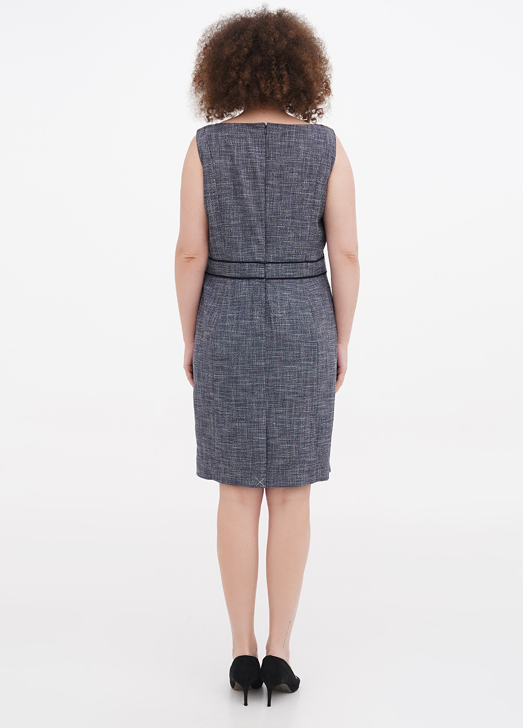 Сіро-синя кежуал сукня футляр Talbots меланжева