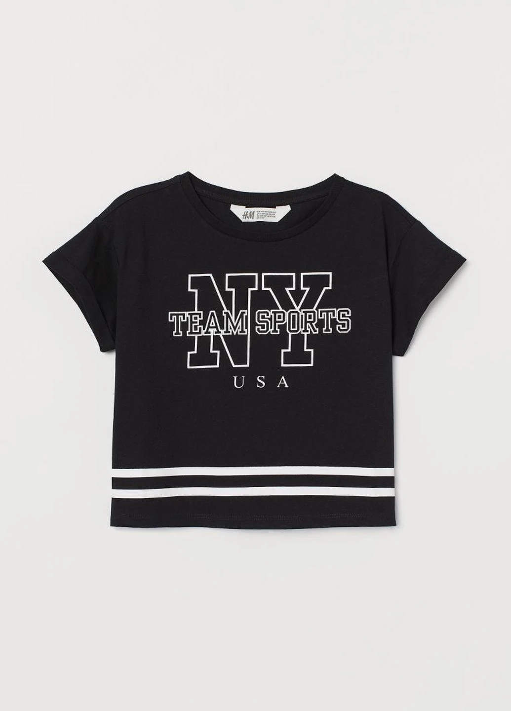 Чорна літня футболка H&M