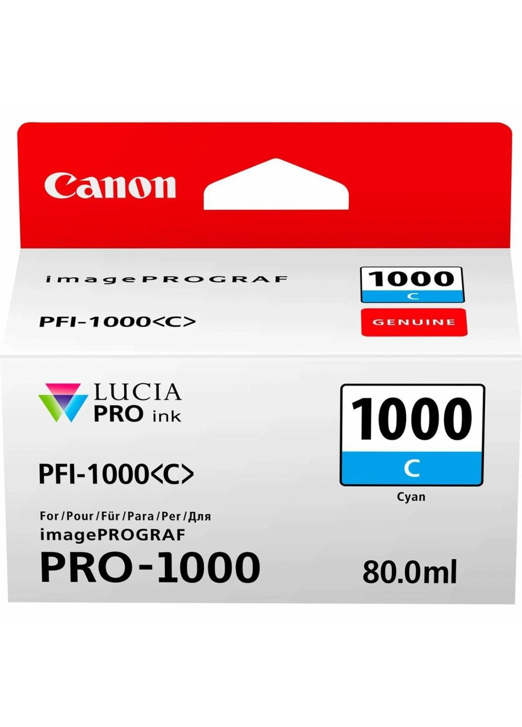 Картридж (0547C001) Canon pfi-1000c (cyan) (247614713)