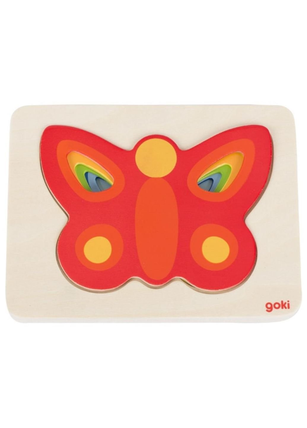 Развивающая игрушка Пазл-вкладыш Бабочка (57486G) Goki (254069803)