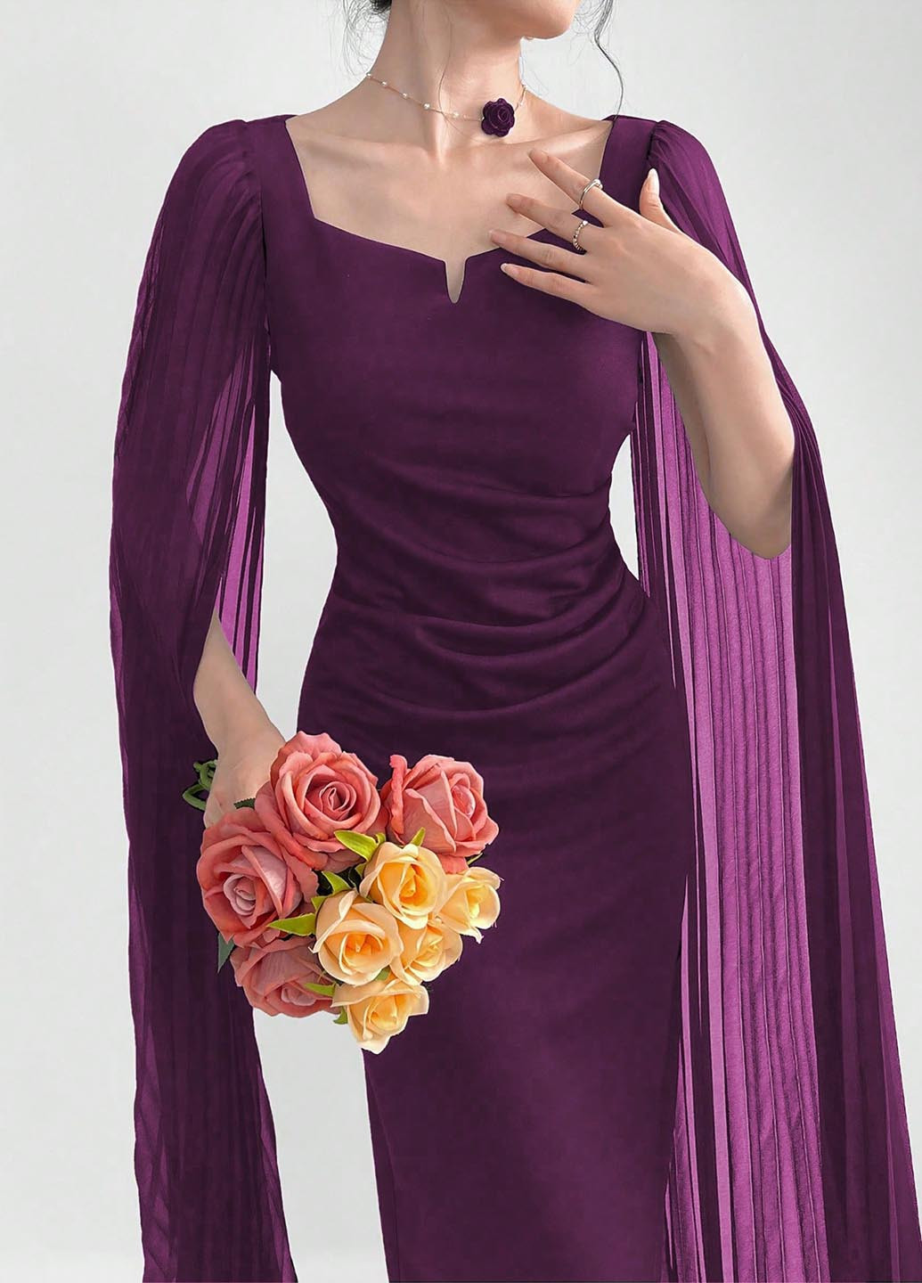 Рожева коктейльна, вечірня сукня сукня-футболка SHEIN однотонна