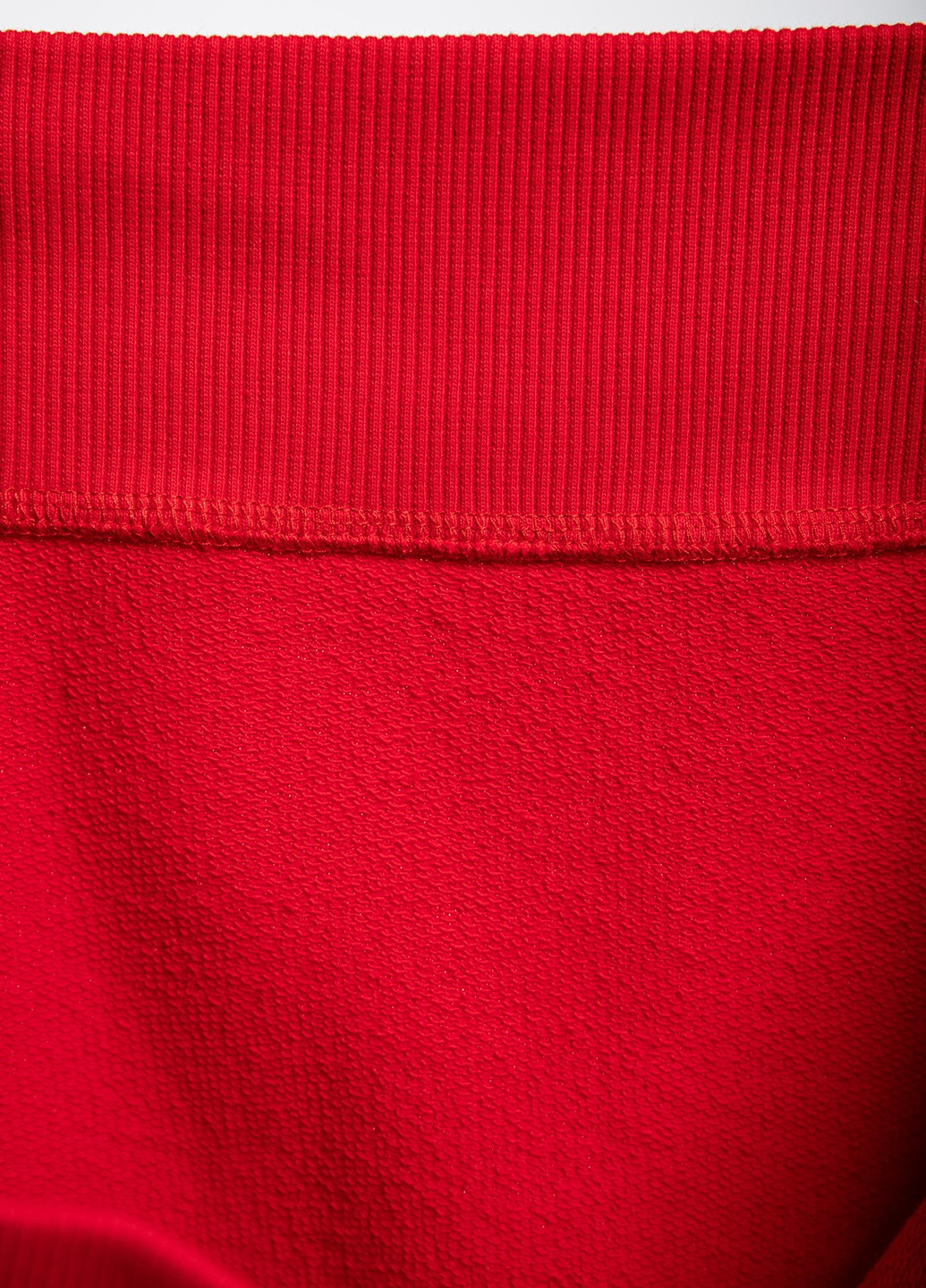 Красный хлопковый свитшот с логотипом Supreme Spain - крой однотонный красный кэжуал - (251894205)