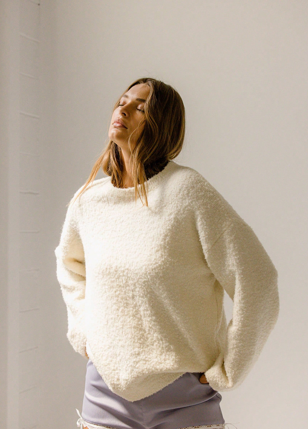 Кремовый демисезонный джемпер джемпер SHEIN