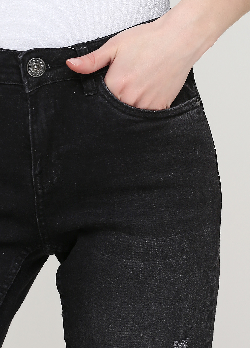Темно-серые демисезонные скинни джинсы Esmara
