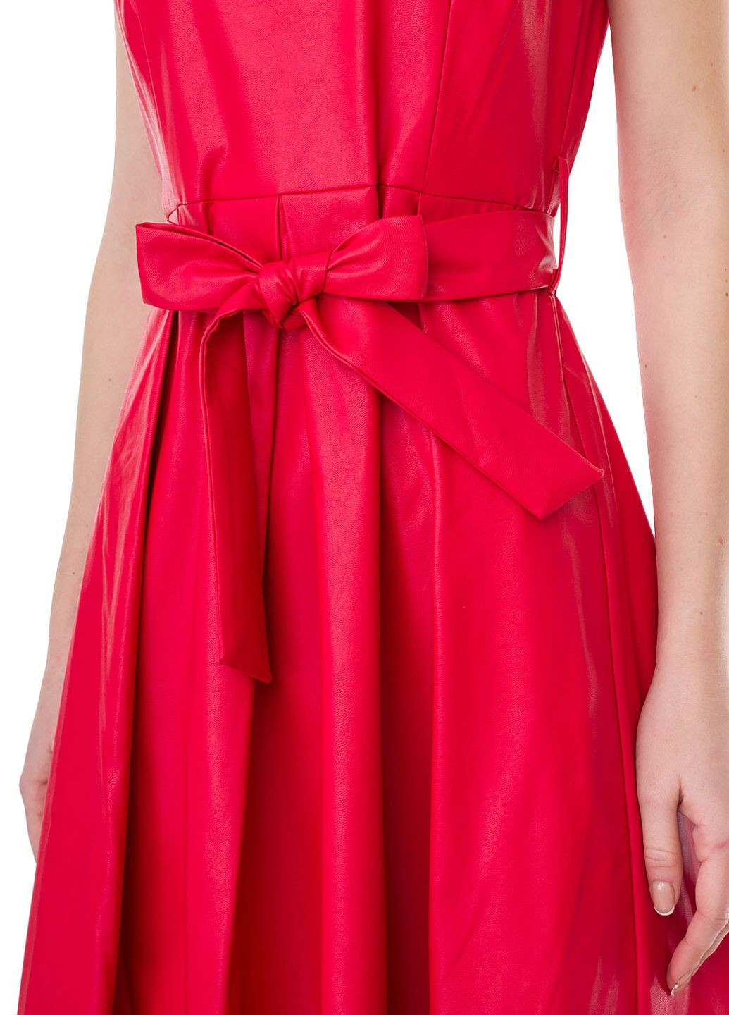 Красное кэжуал платье Please однотонное