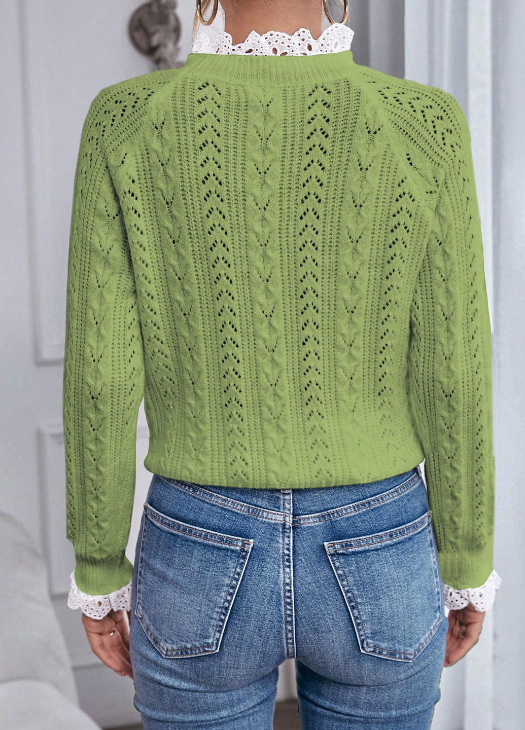 Зелений демісезонний джемпер джемпер SHEIN