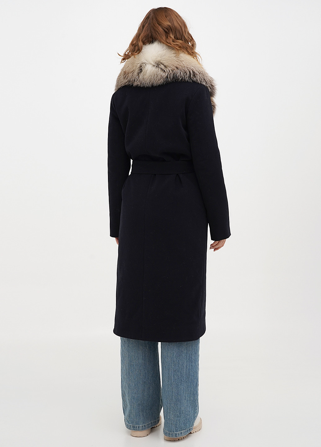 Темно-синее демисезонное Пальто Max Mara