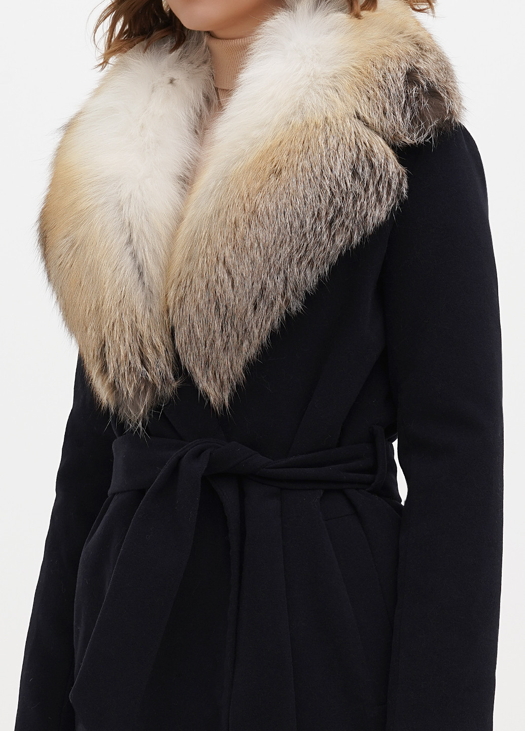 Темно-синее демисезонное Пальто Max Mara