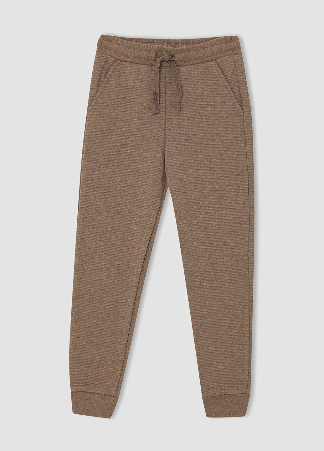 Светло-коричневые кэжуал зимние брюки джоггеры DeFacto