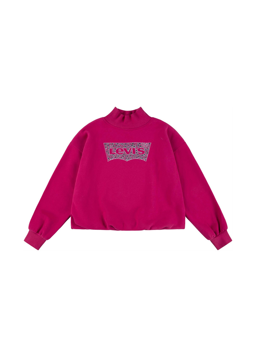 Levi's світшот однотонний рожевий кежуал бавовна