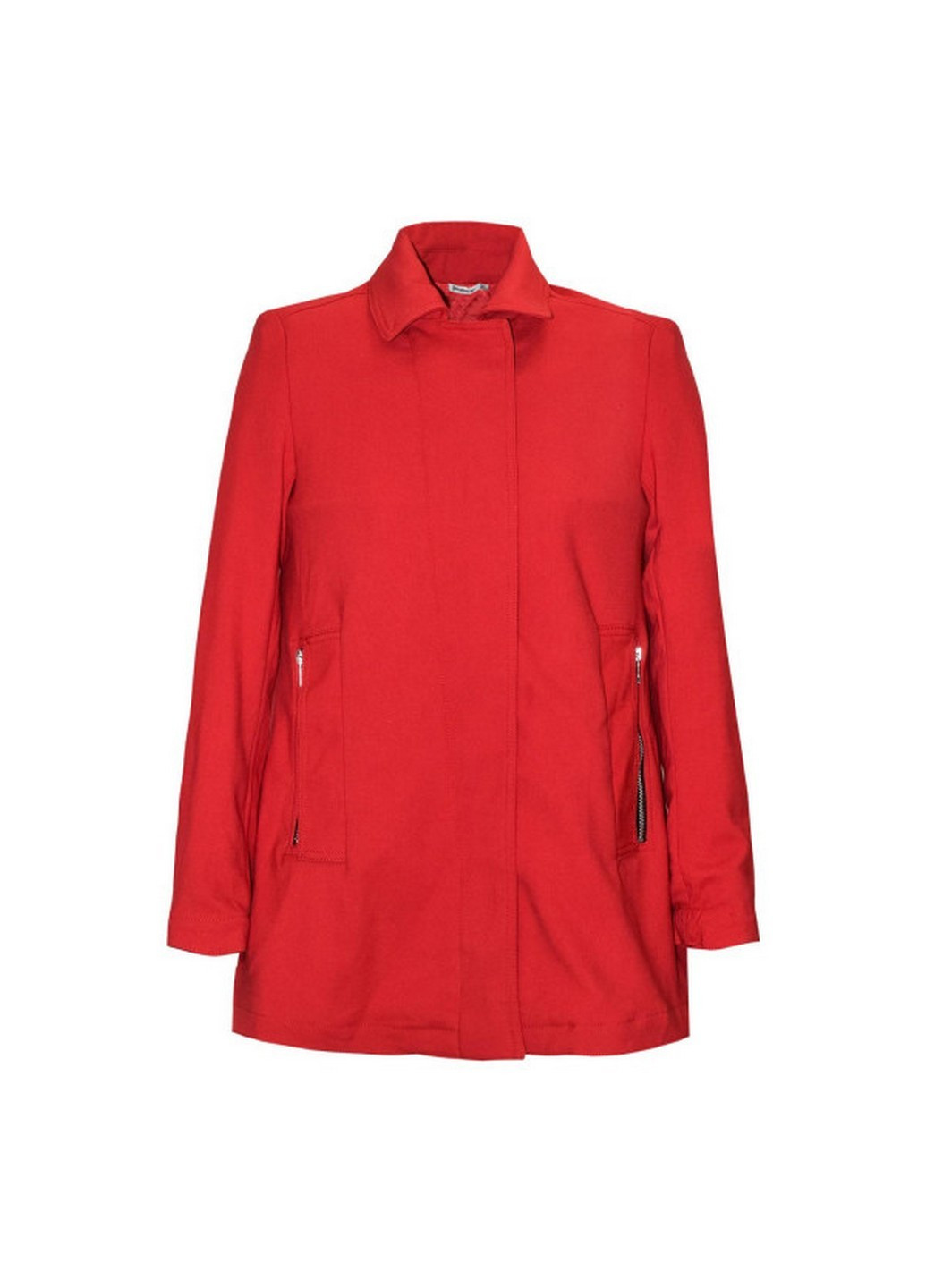 Красное демисезонное Пальто Stradivarius