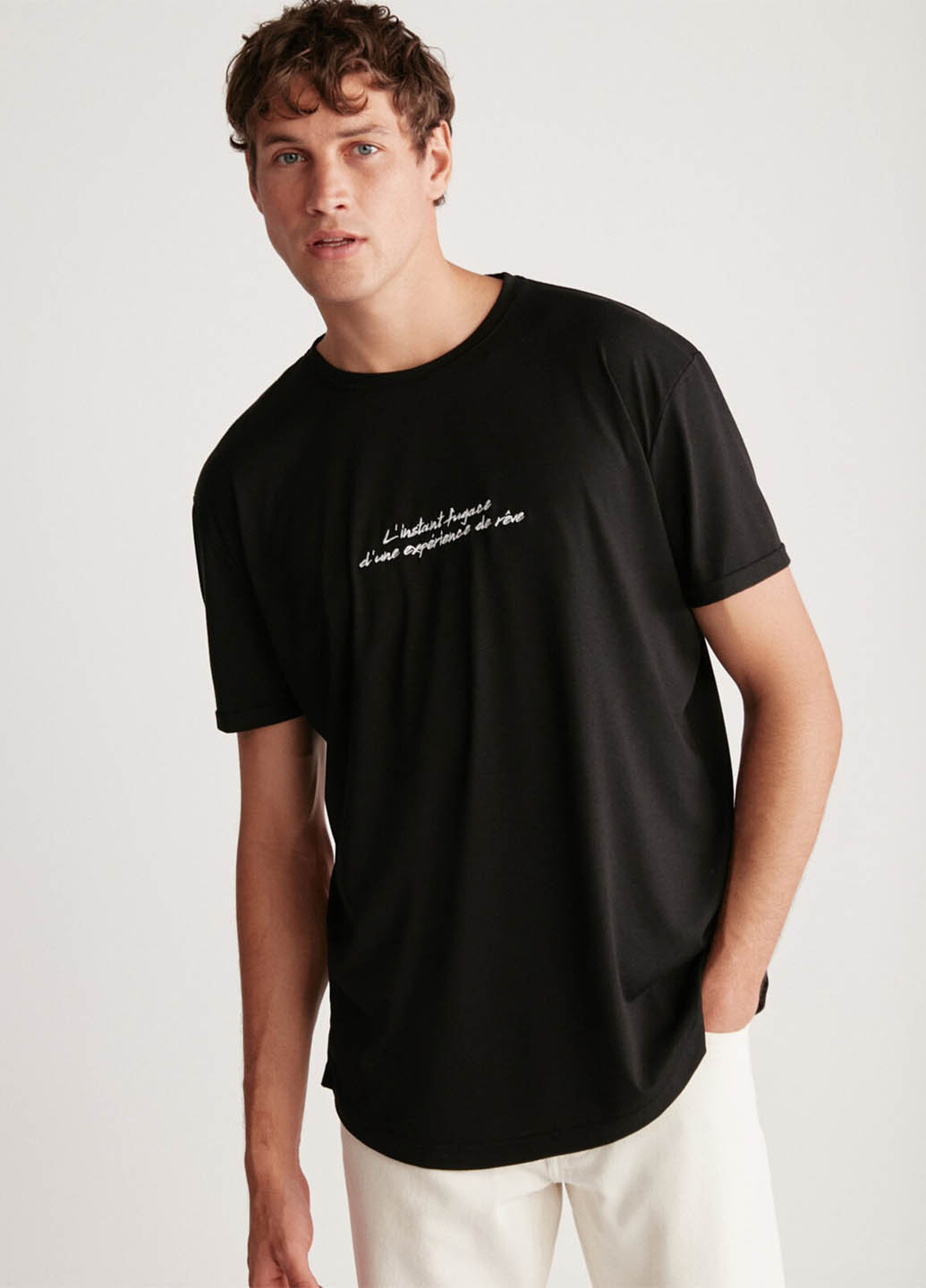 Чорна футболка Grimelange