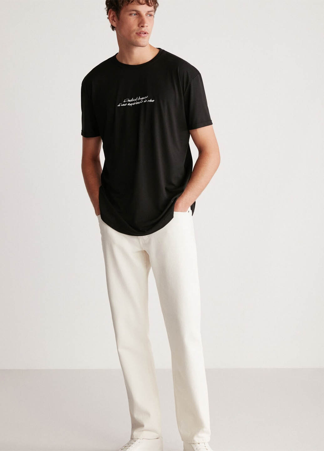 Чорна футболка Grimelange