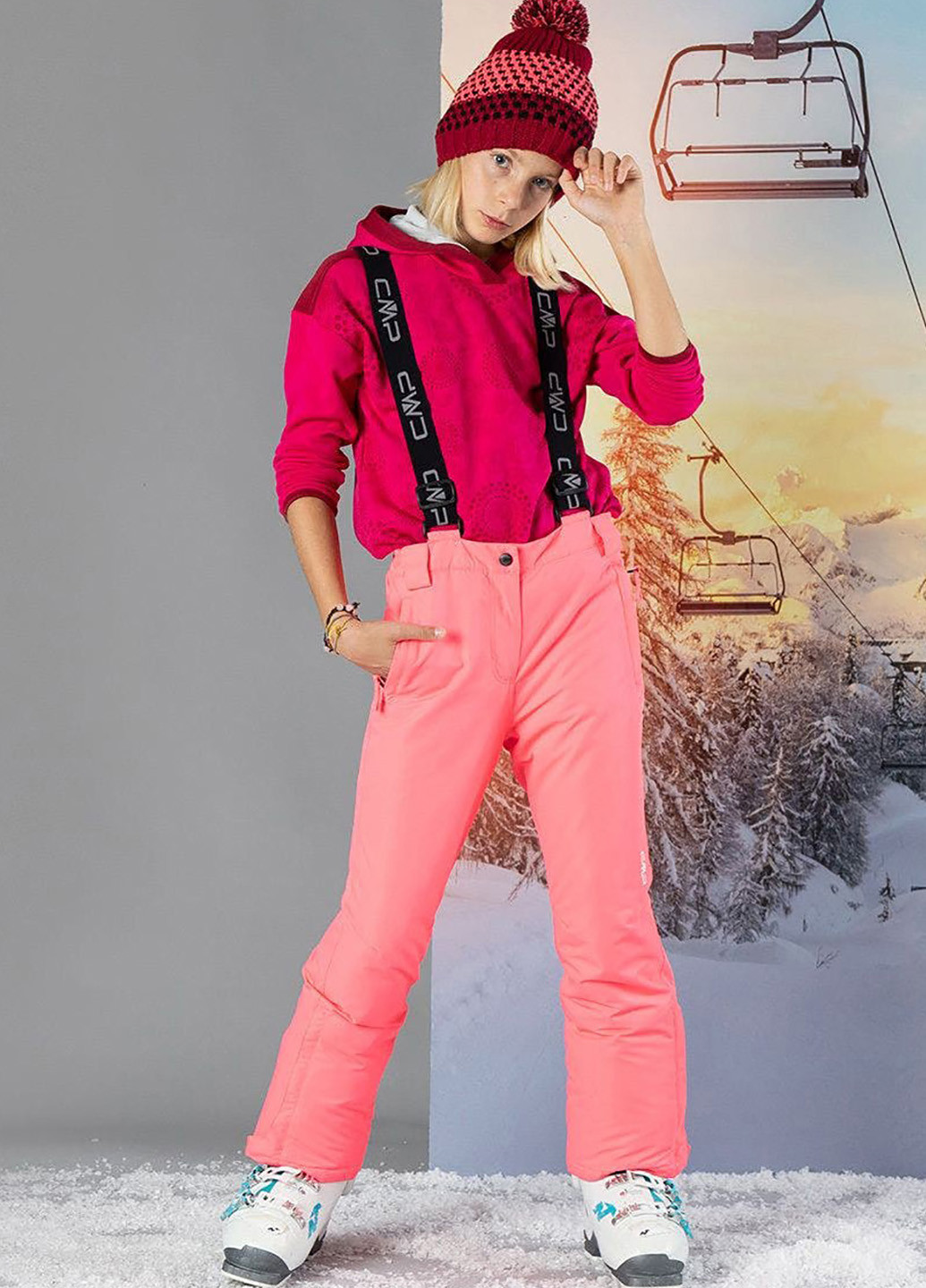 Комбинированный зимний костюм (куртка, брюки) CMP KID G SET JACKET AND PANT