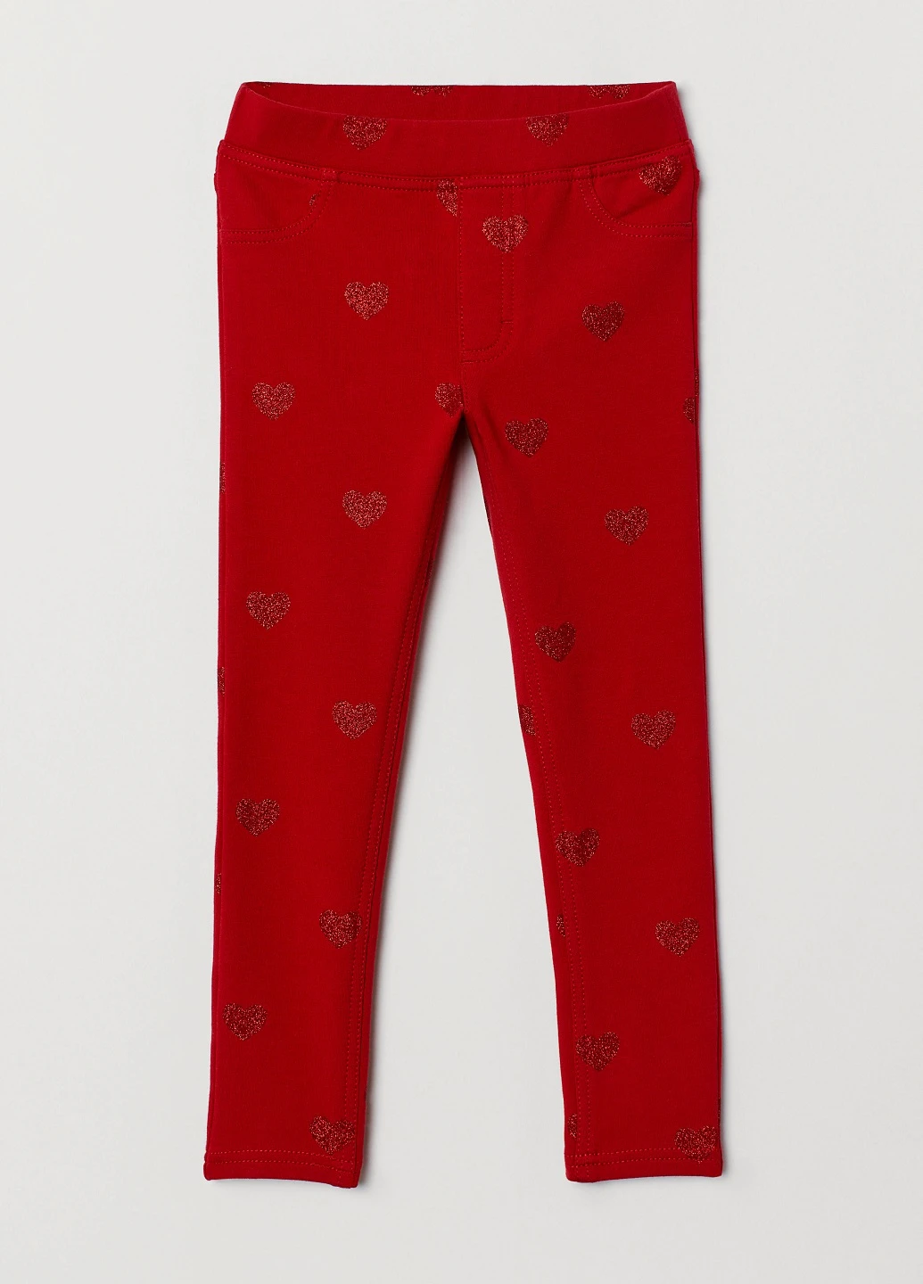 Красные демисезонные леггинсы H&M