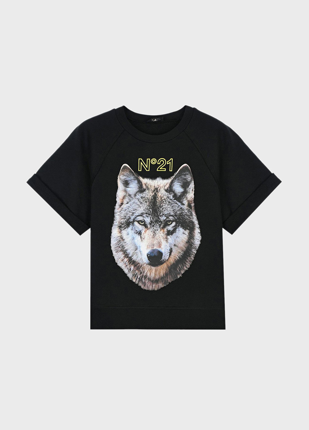 Чорна літня футболка N°21
