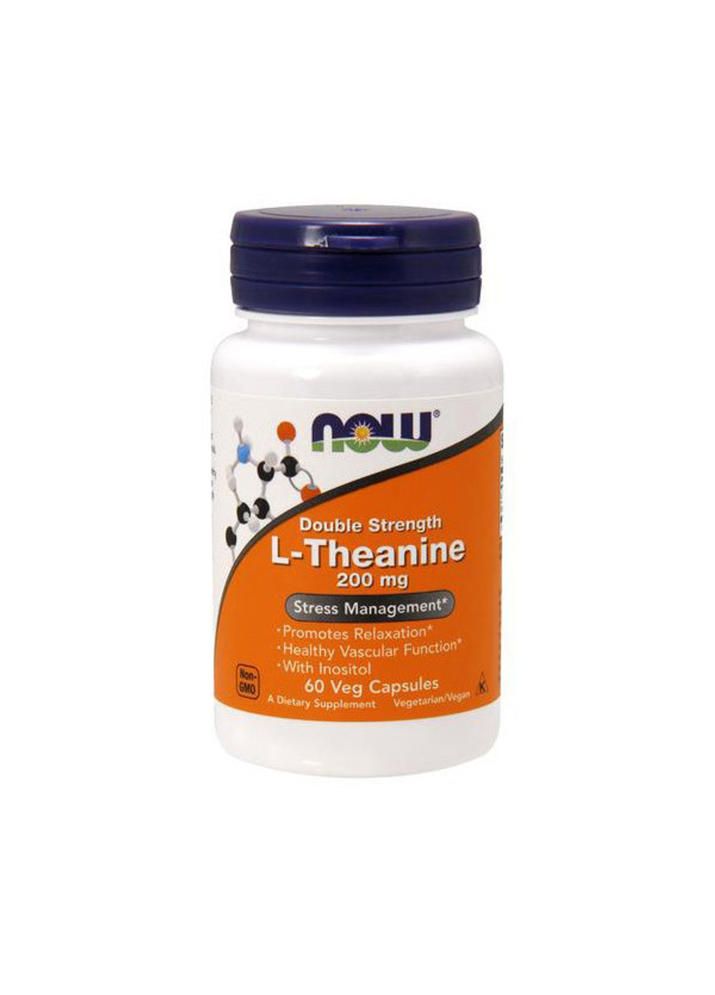 Л-теанин L-Theanine 200 mg (60 капс) нау фудс Now Foods (255362695)