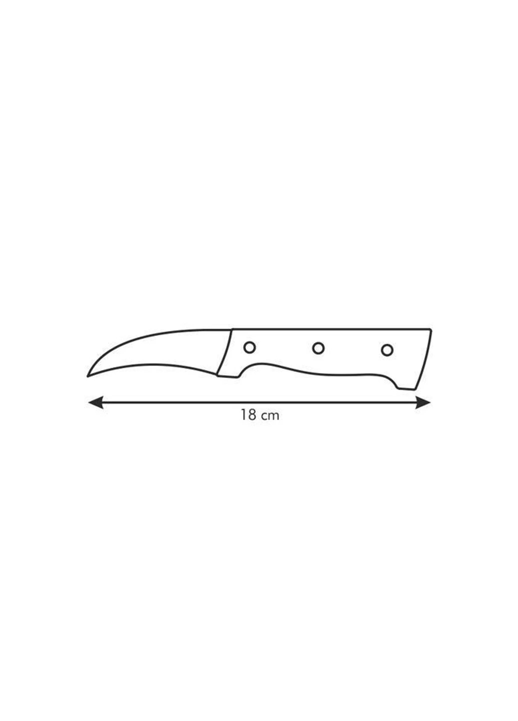 Нож для чистки Home Profi 18 см фигурный Tescoma (254453963)