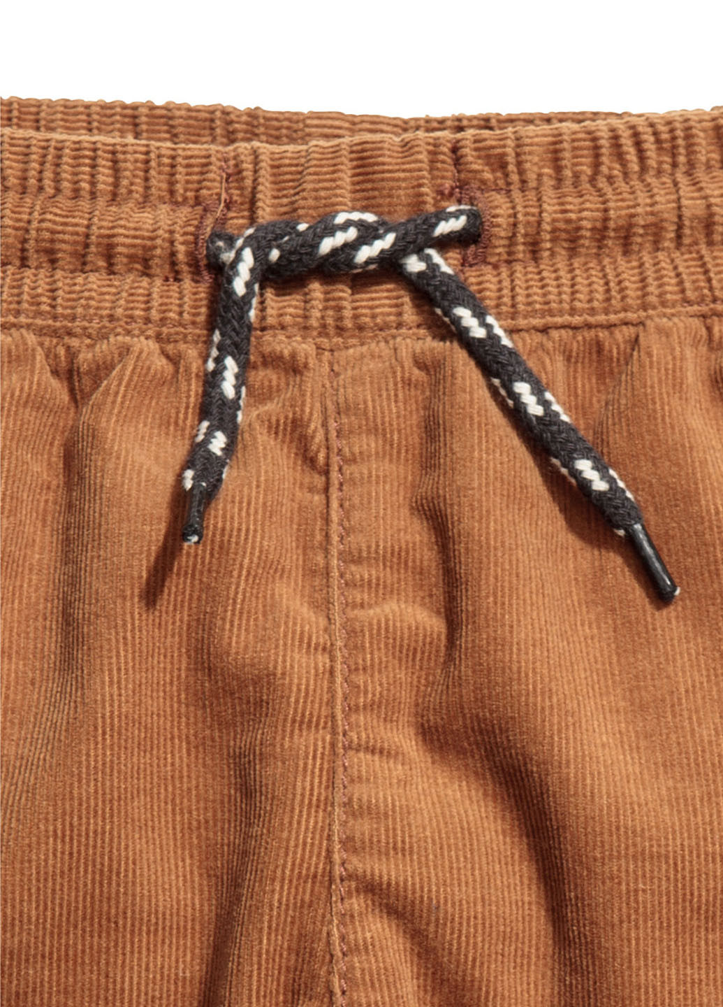Коричневые кэжуал демисезонные брюки со средней талией H&M